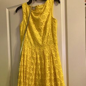 Belle Disneybound. Yellow patterned dress with belt. Size M.